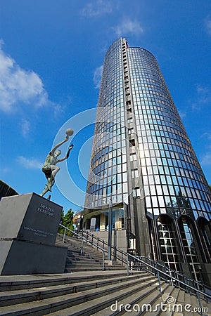 Cibona Tower, Zagreb Editorial Stock Photo